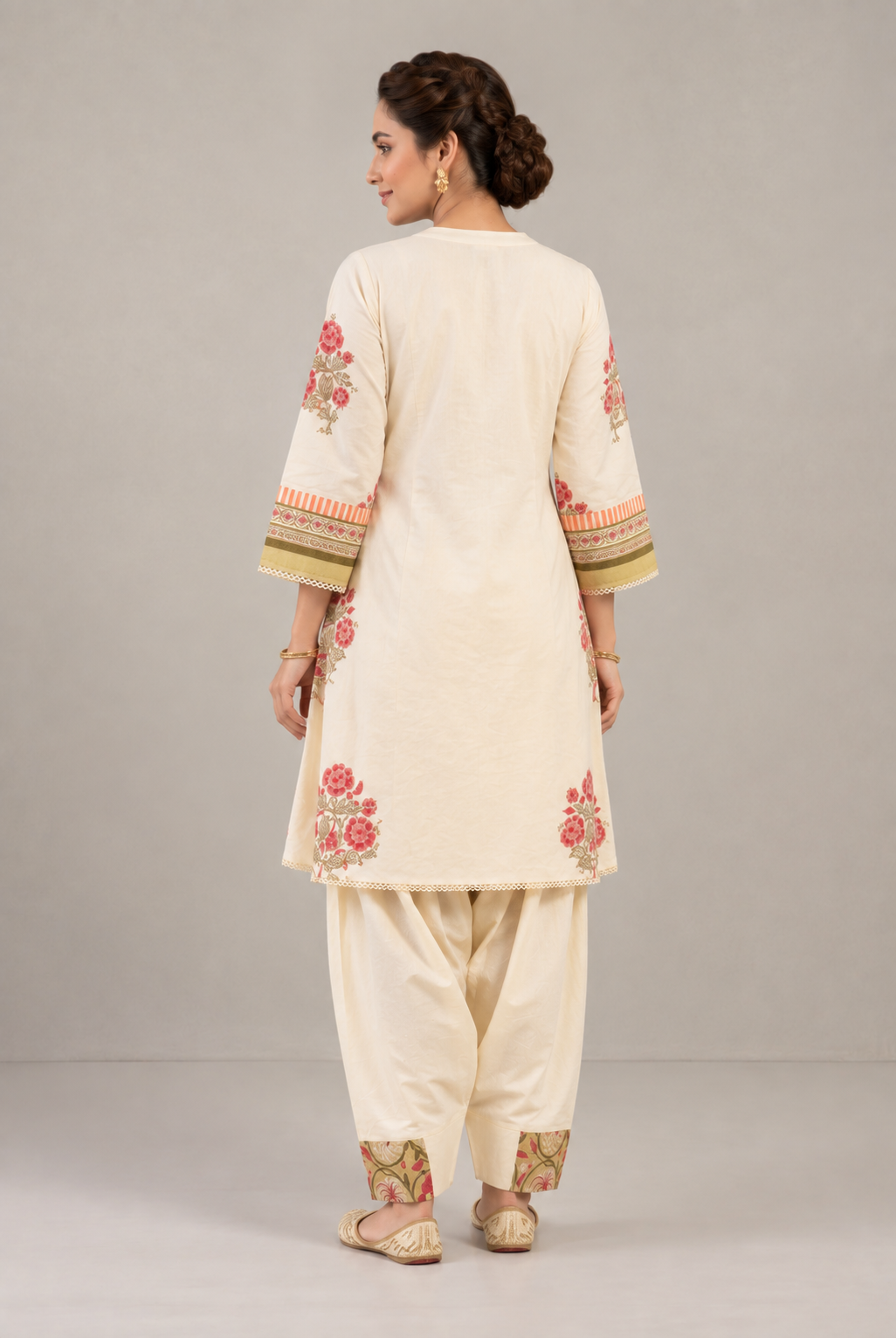 Light Yellow Farshi Salwar 2 Piece