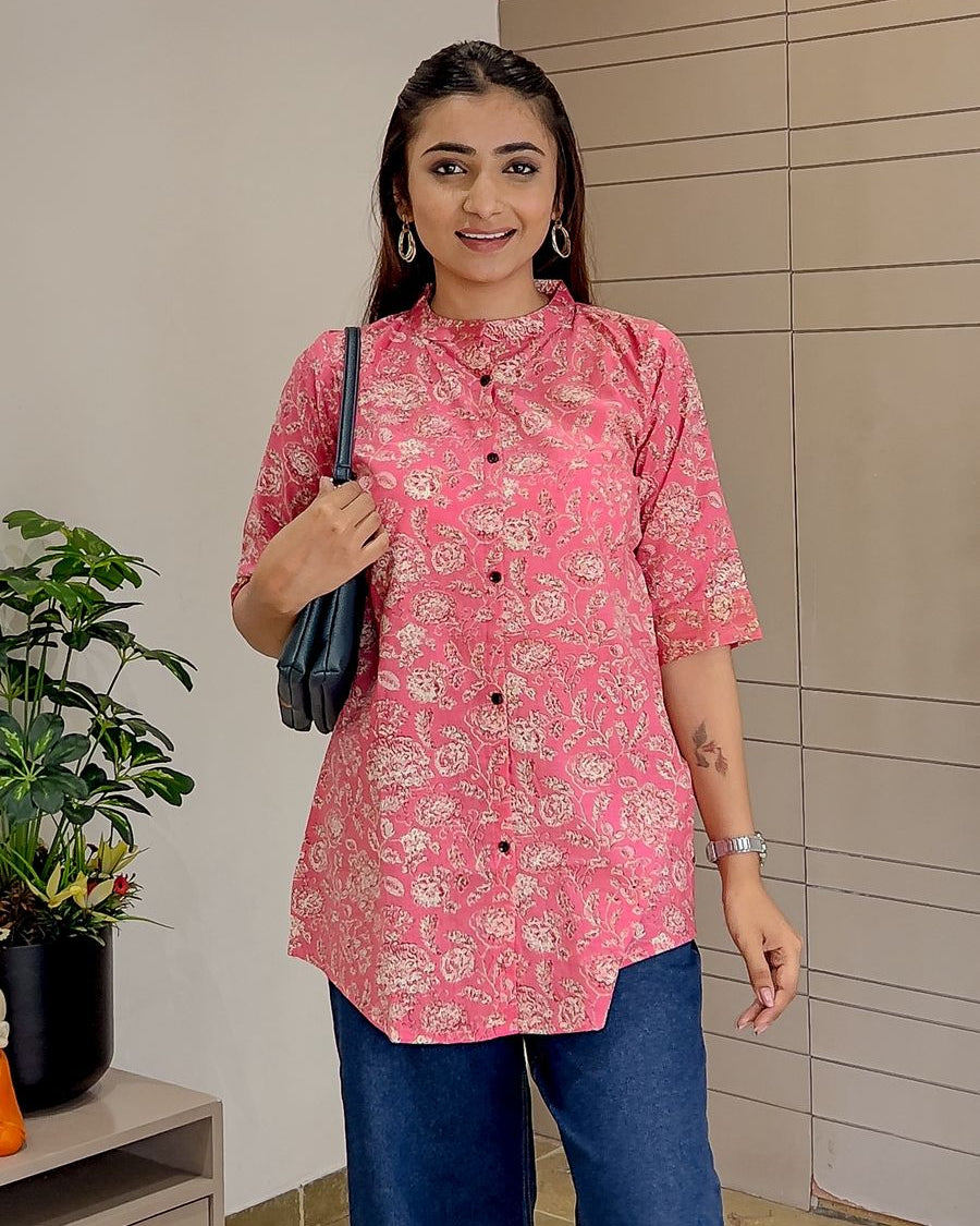 Pink Printed Tunic