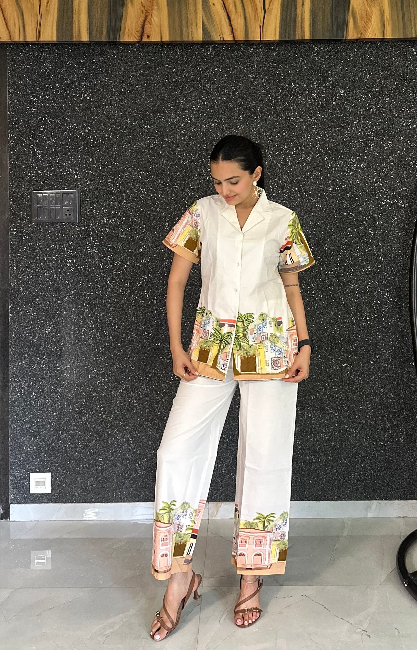 White Cotton Co-ord Set