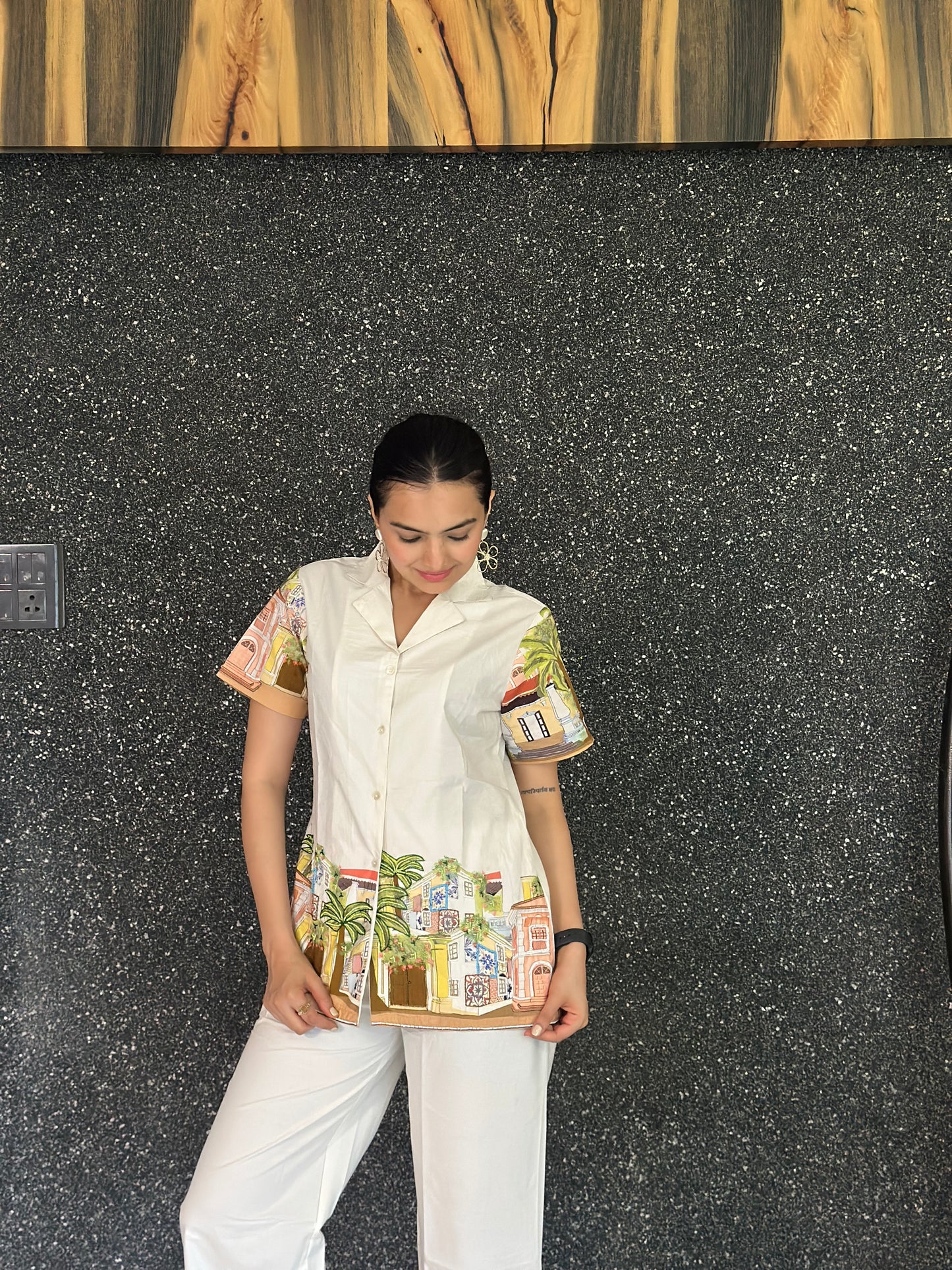 White Cotton Co-ord Set