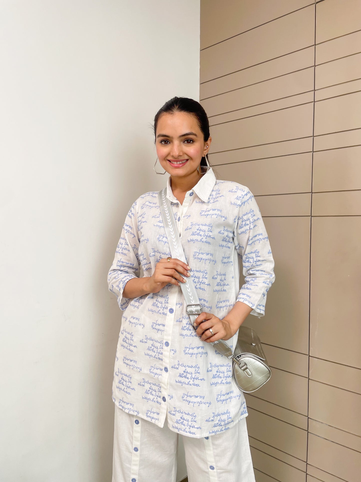 White Cotton Co-ord Set
