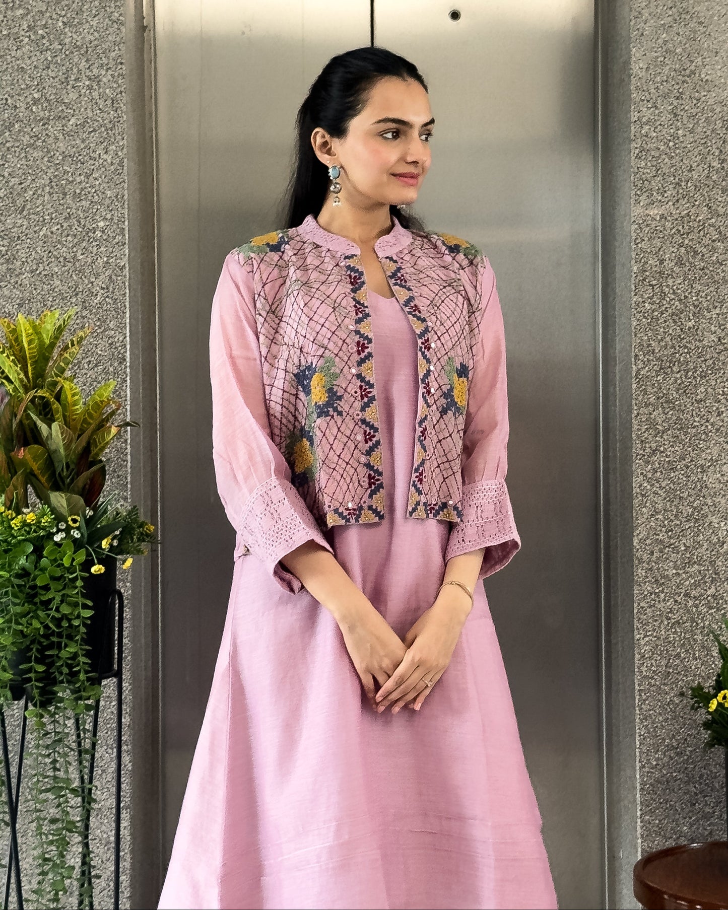 Pink One Piece Dress For Girls