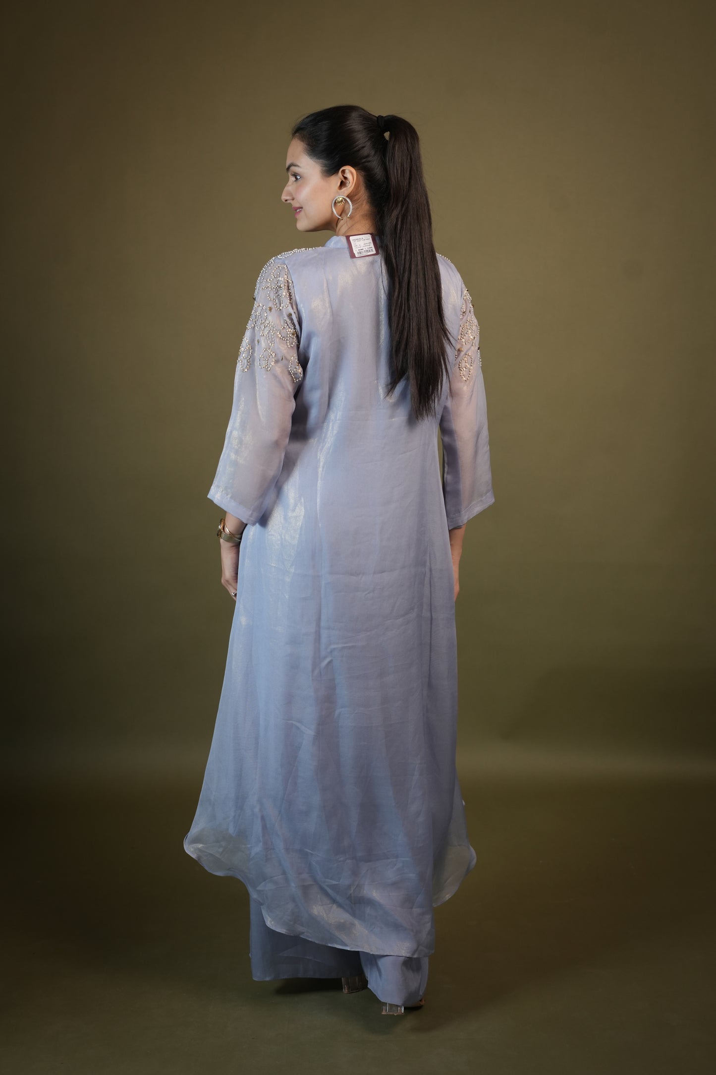 Lavender Up & Down A-Line Kurta Palazzo Set for Women