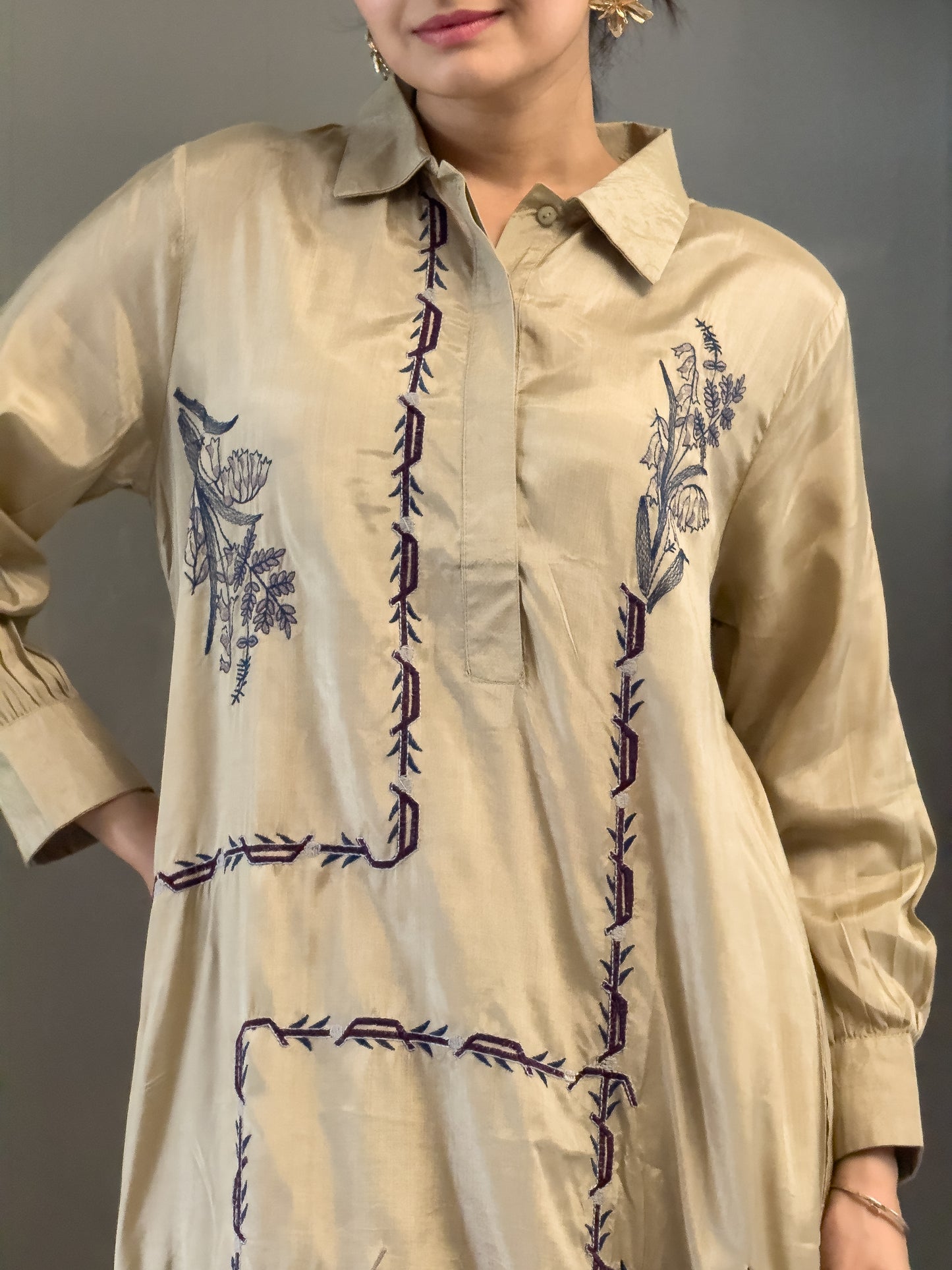 Beige Latest Indo Western for Women