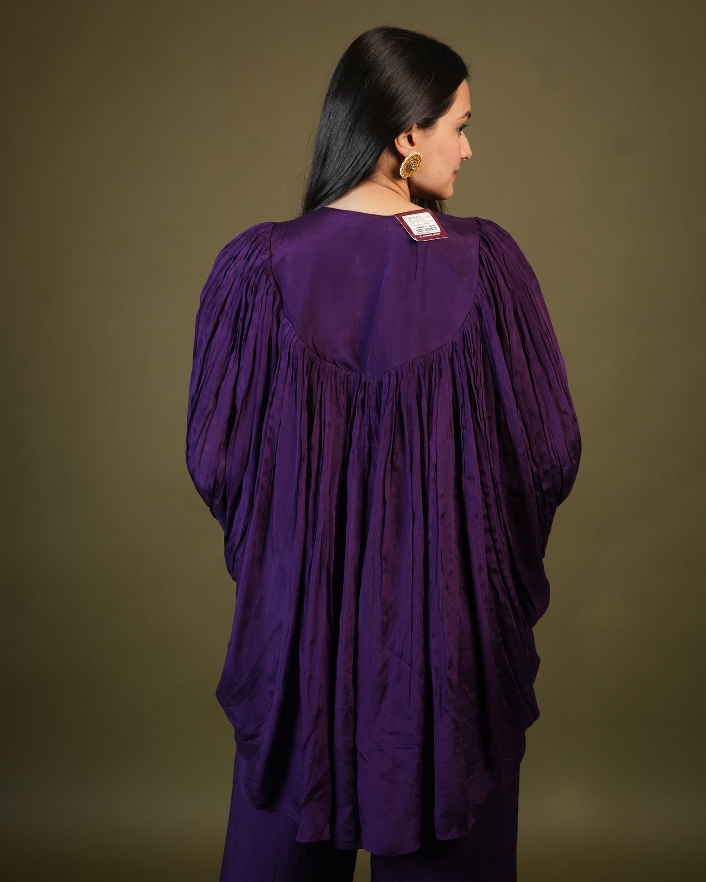 Purple Butterfly Style Indo Western for Women