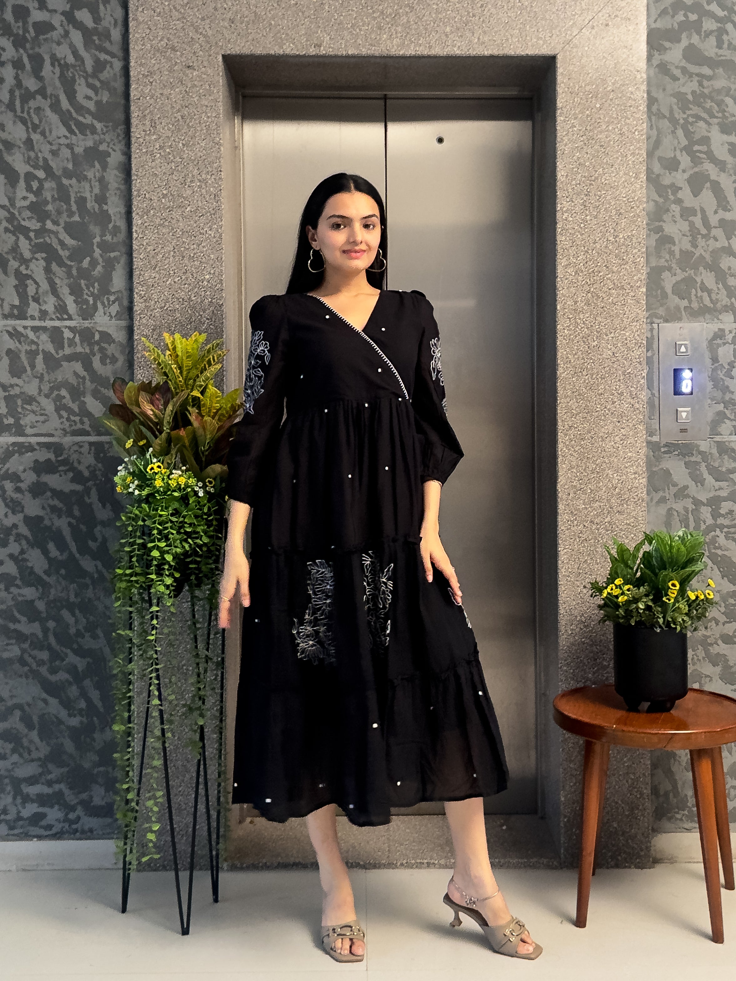 Black One Piece Dress for Girls