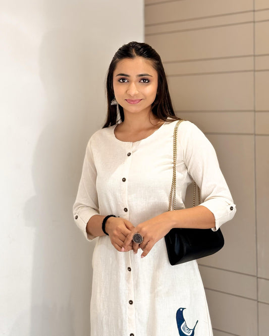 White Khadi Cotton