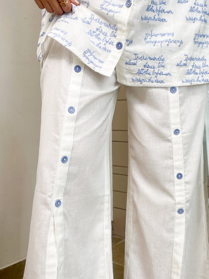 White Cotton Co-ord Set