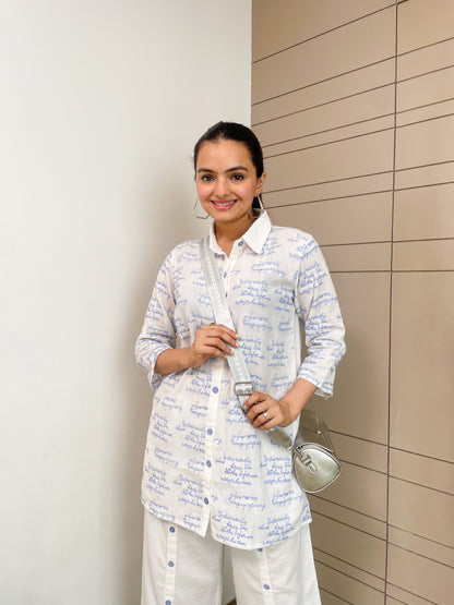 White Cotton Co-ord Set