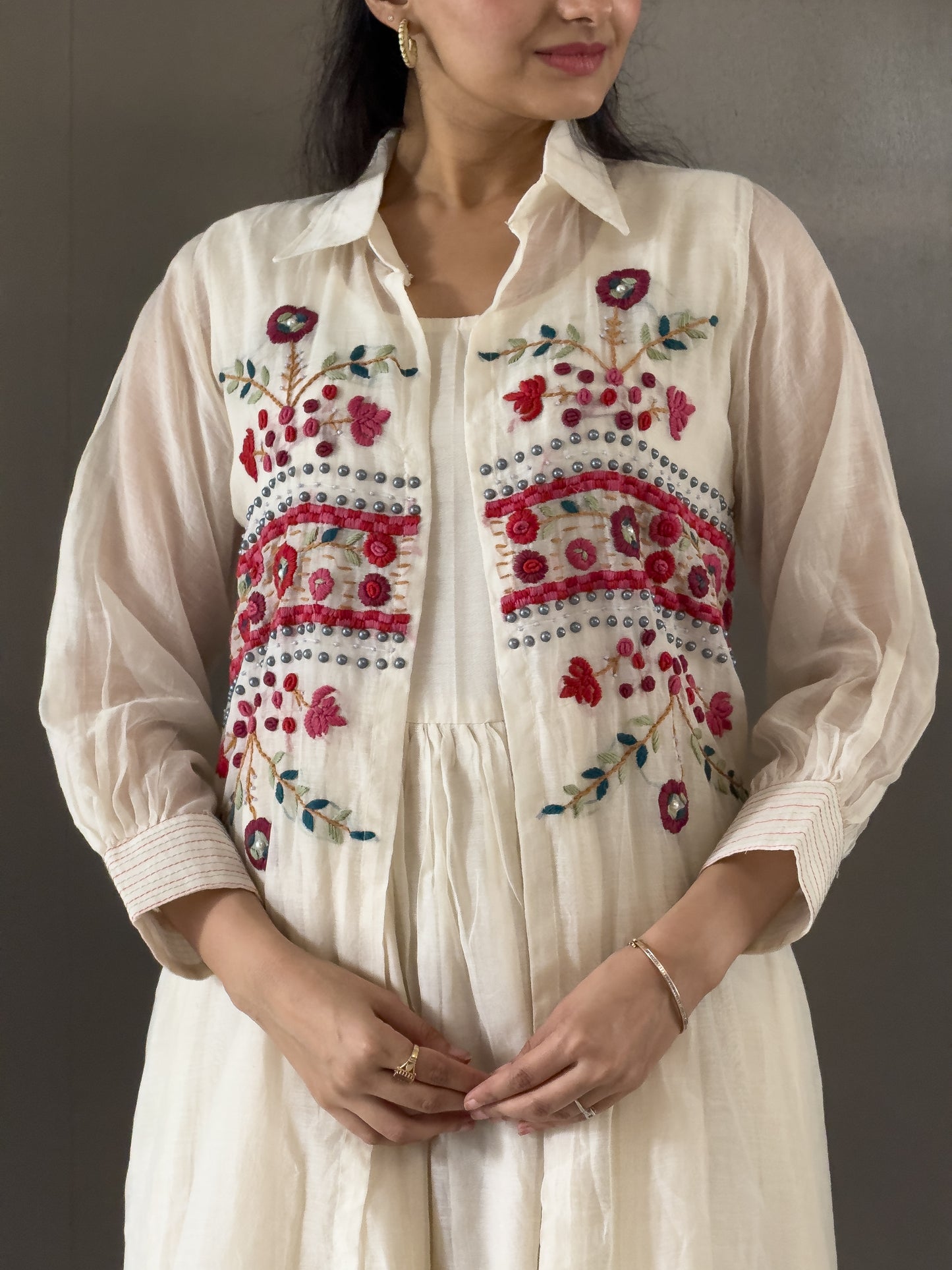 White One Piece Dress For Girls