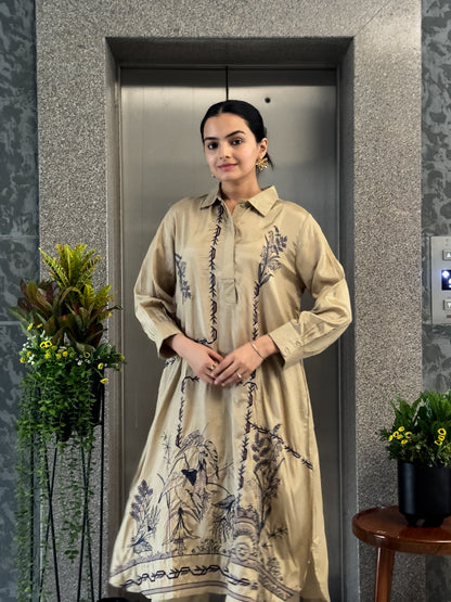 Beige Latest Indo Western for Women