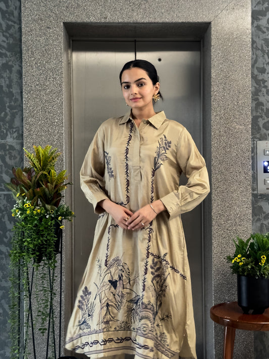 Beige Latest Indo Western for Women