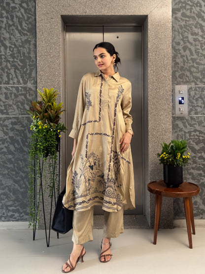Beige Latest Indo Western for Women
