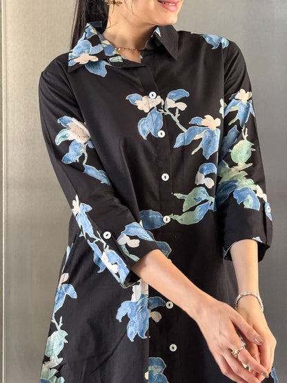 Black Cotton Ethnic Co ord Sets Women