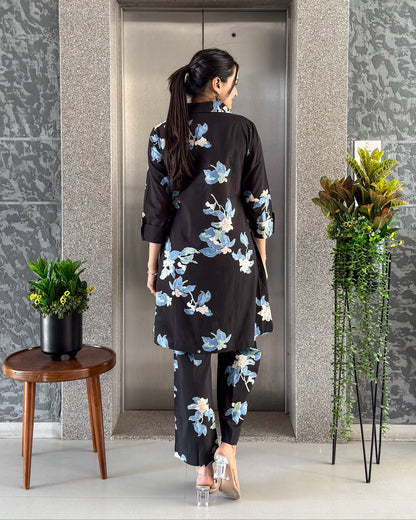 Black Cotton Ethnic Co ord Sets Women