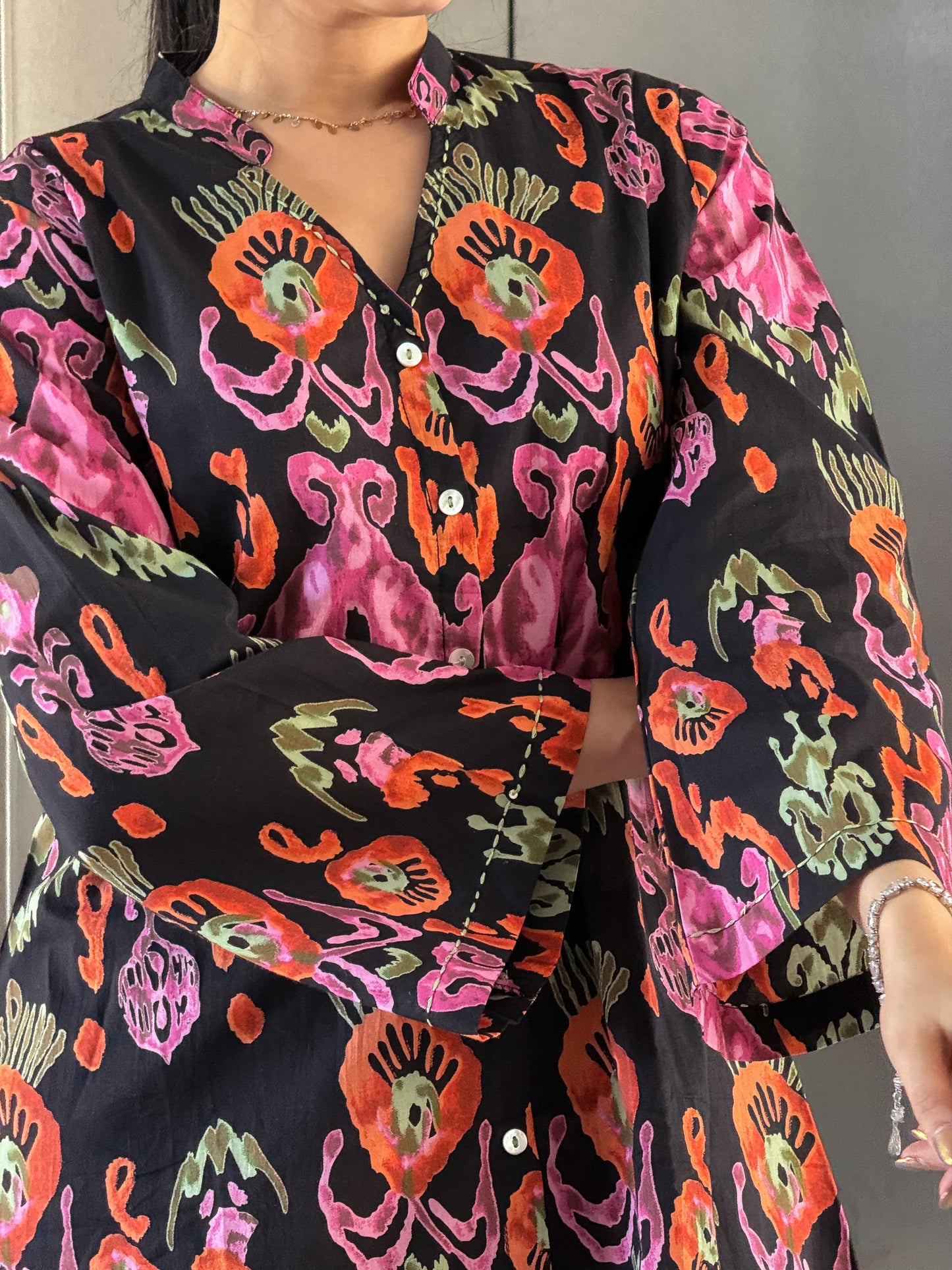 Black Cotton Co Ord Sets Women