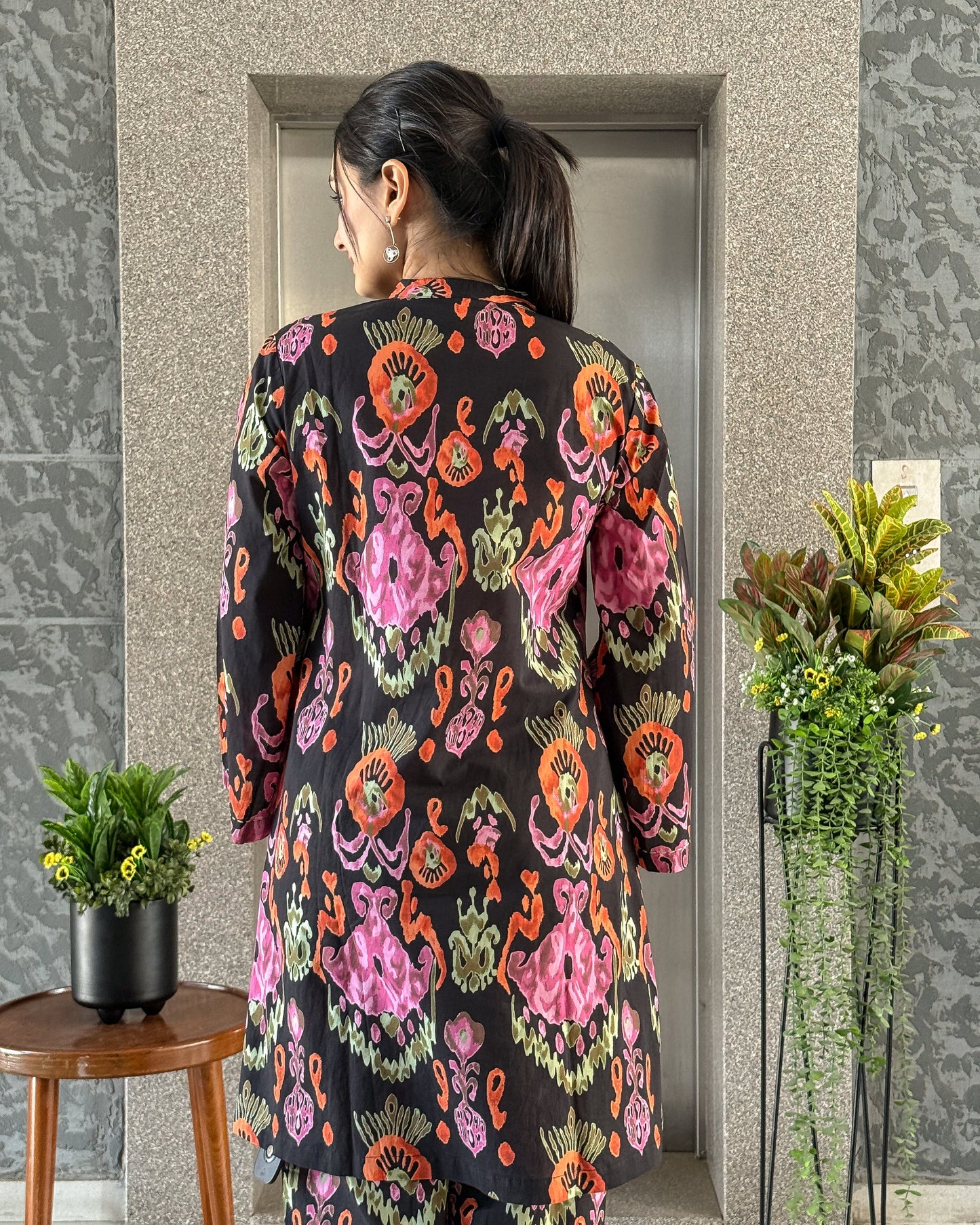 Black Cotton Co Ord Sets Women