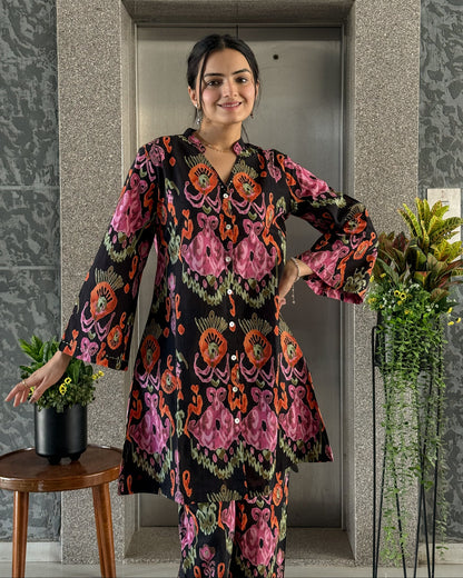 Black Cotton Co Ord Sets Women