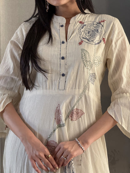 Off White Gown For Girls