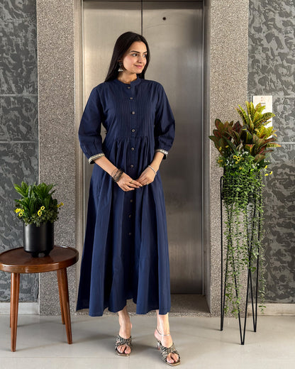 Dark Blue Anarkali Gown For Girls