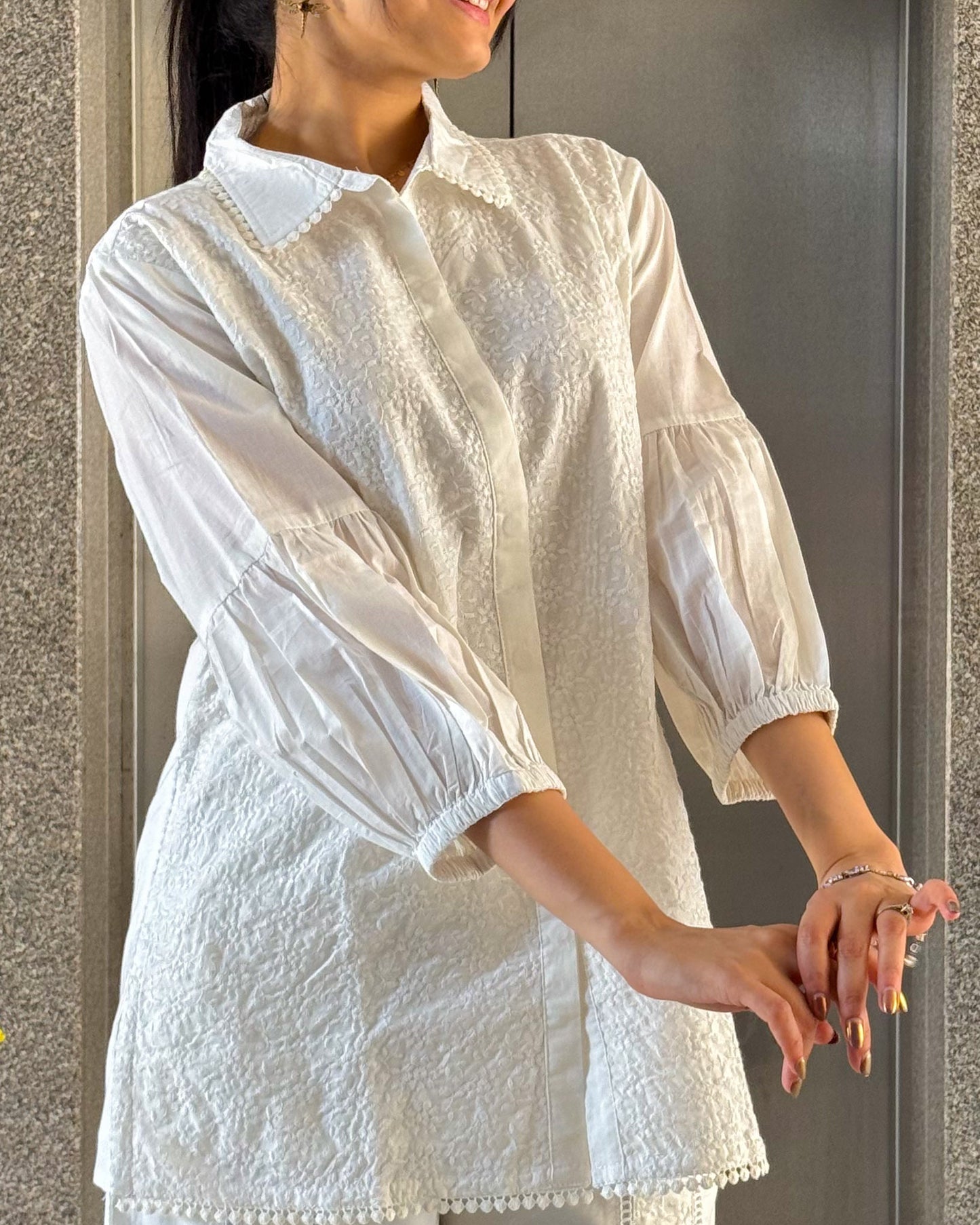 White Cotton Co ord Sets