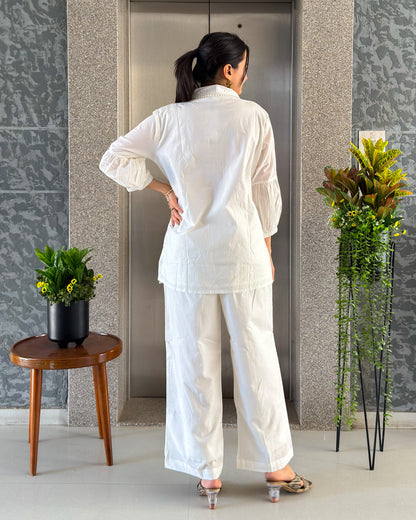 White Cotton Co ord Sets