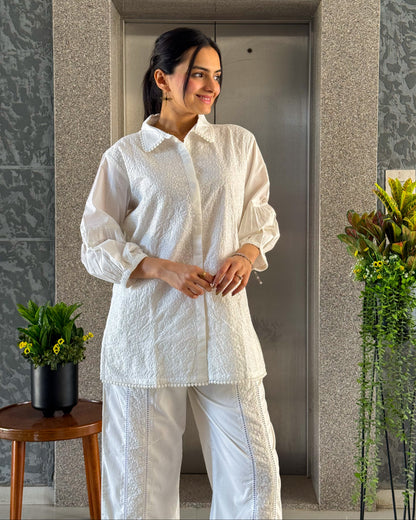 White Cotton Co ord Sets