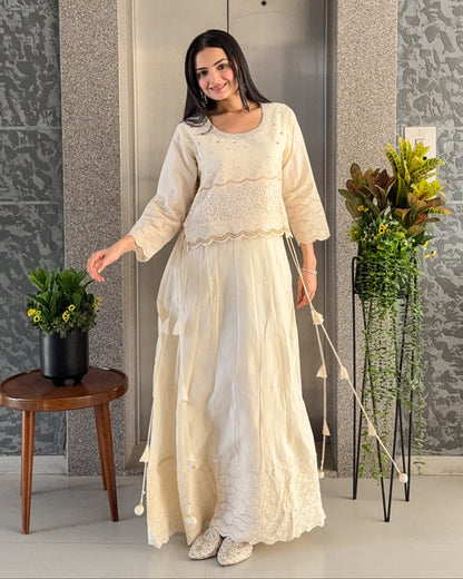 Off White Gown For Women