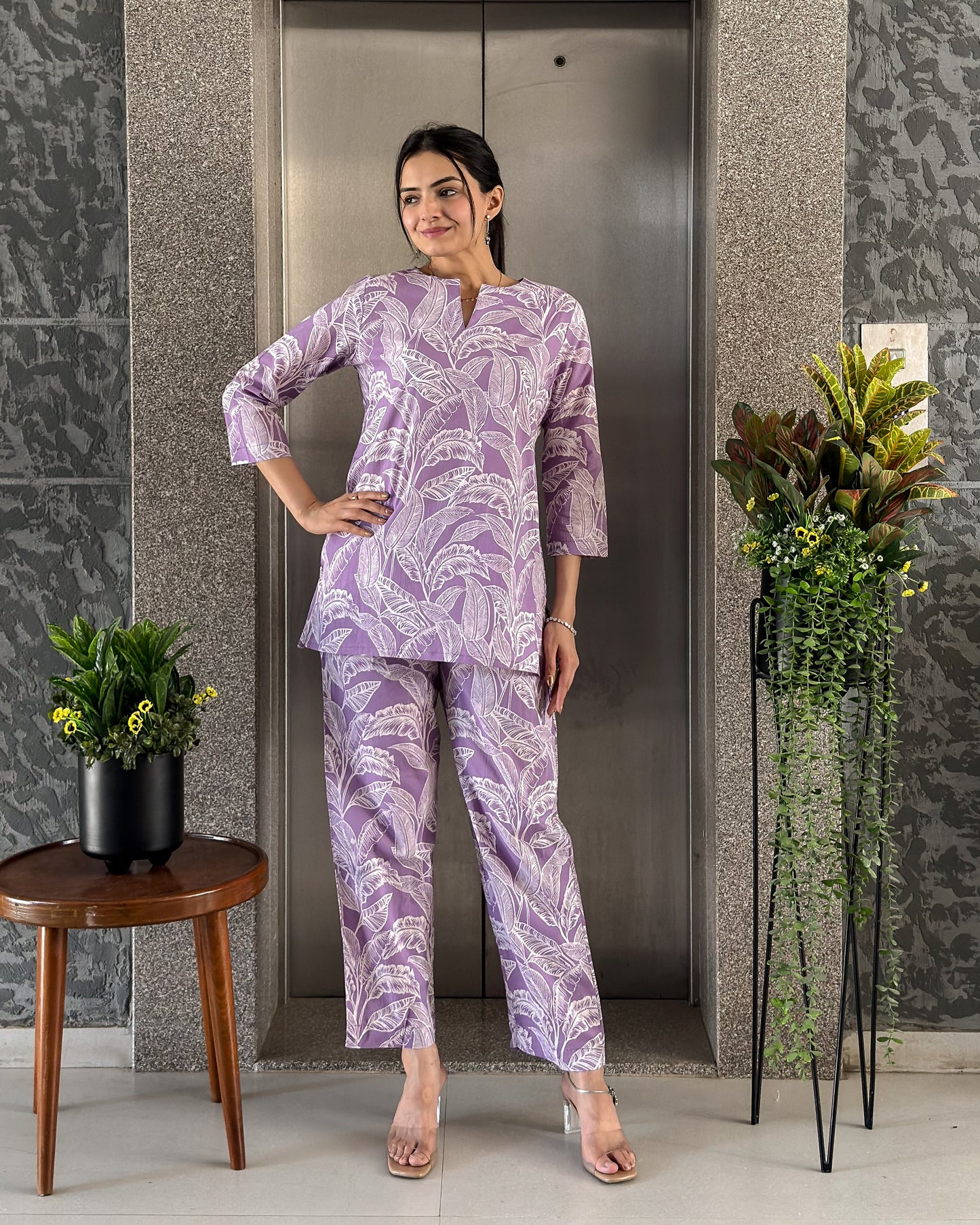 Lavender Cotton Co ord Sets