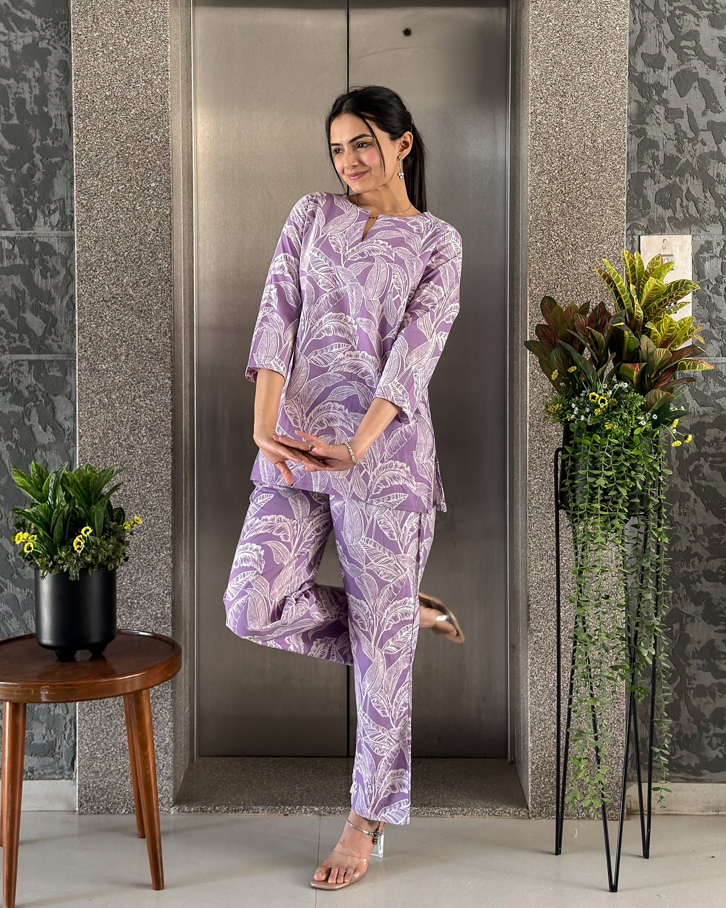 Lavender Cotton Co ord Sets