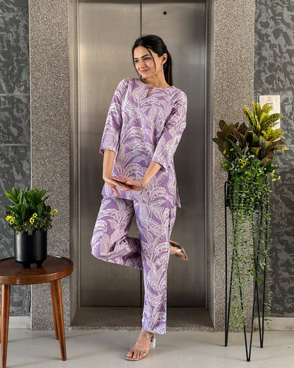 Lavender Cotton Co ord Sets