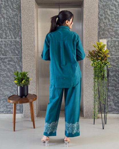 Rama Khadi Cotton Co ord Set Women