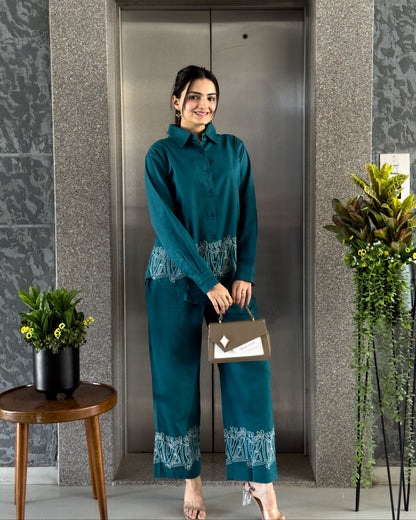 Rama Khadi Cotton Co ord Set Women