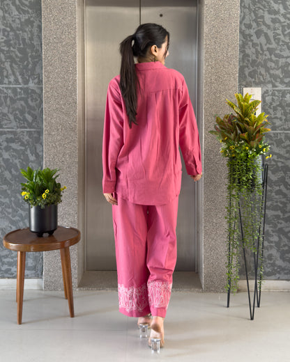 Pink Co ord Set Women