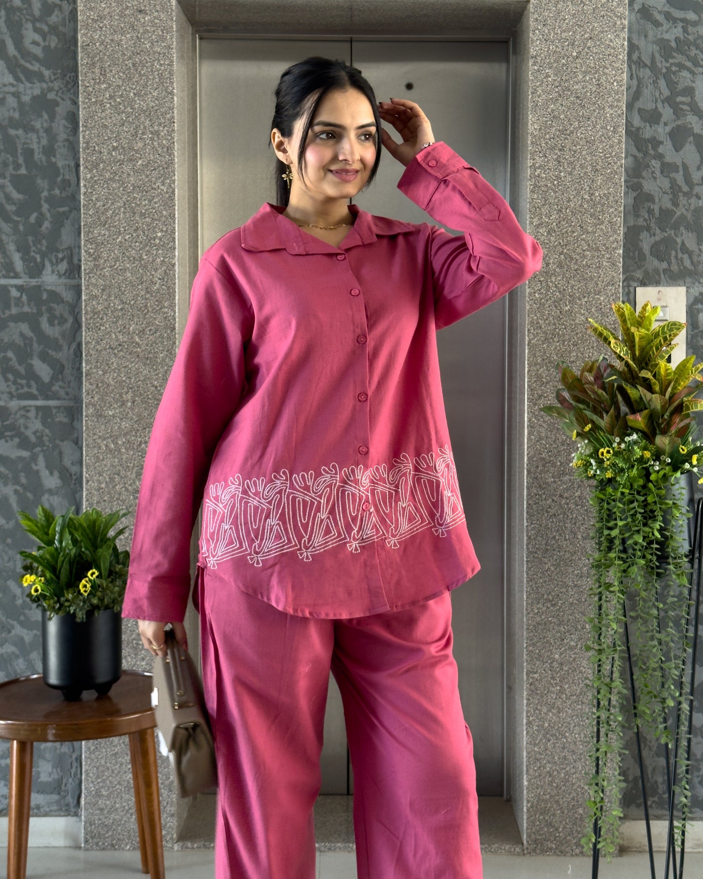 Pink Co ord Set Women