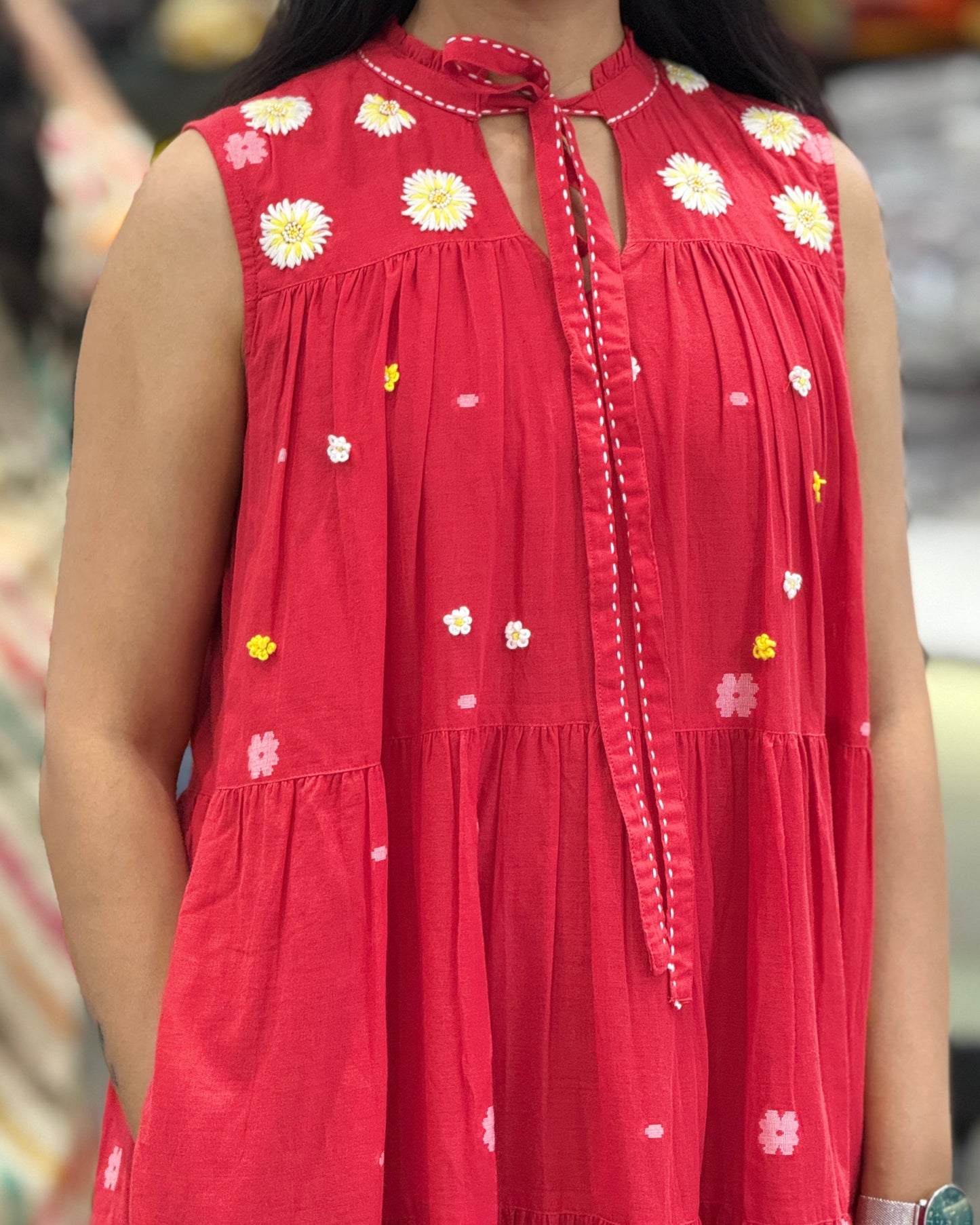 Red One Piece Dress for Girls