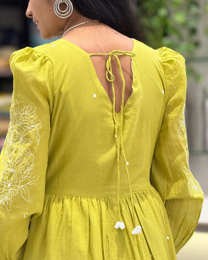 Parrot One Piece Dress for Girls