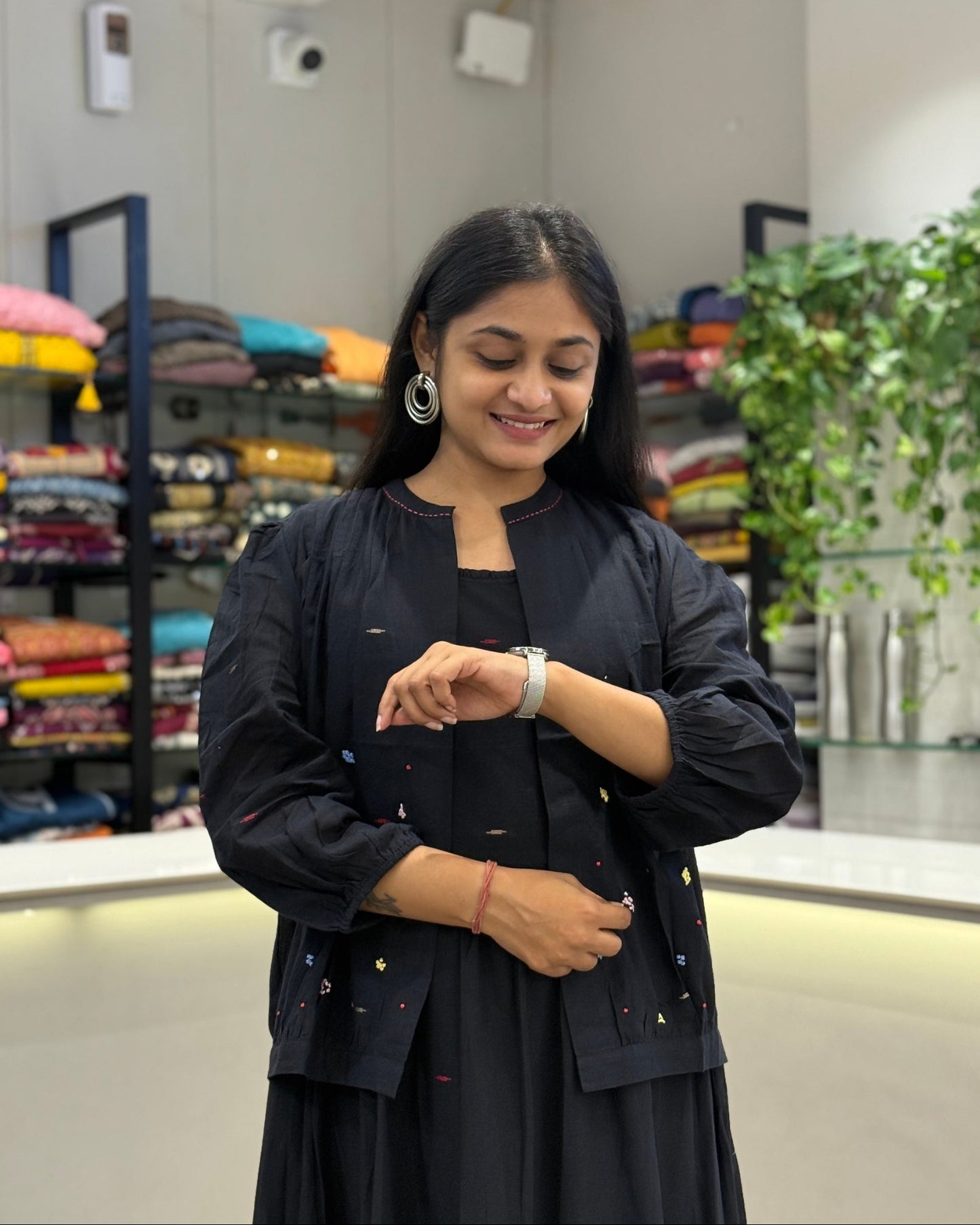 Black One Piece With Jacket Dress for Girls