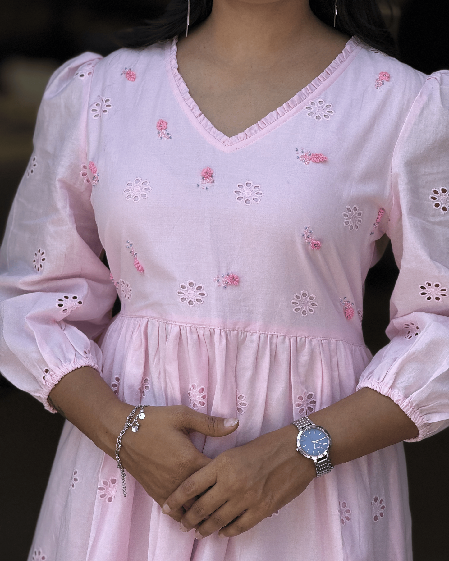 Baby Pink One Piece Dress for Girls