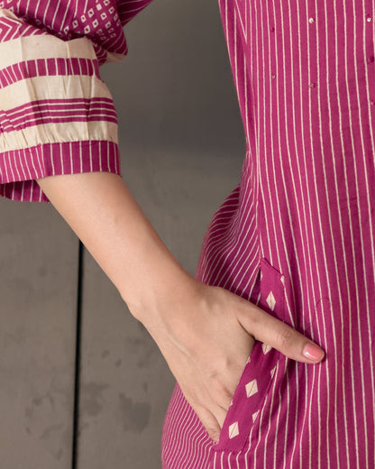 Pink Cotton Co ord Set for Girl