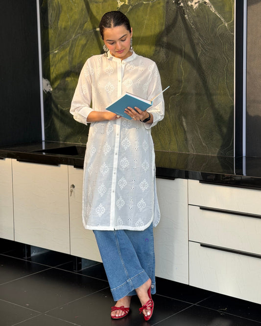White Single Kurti