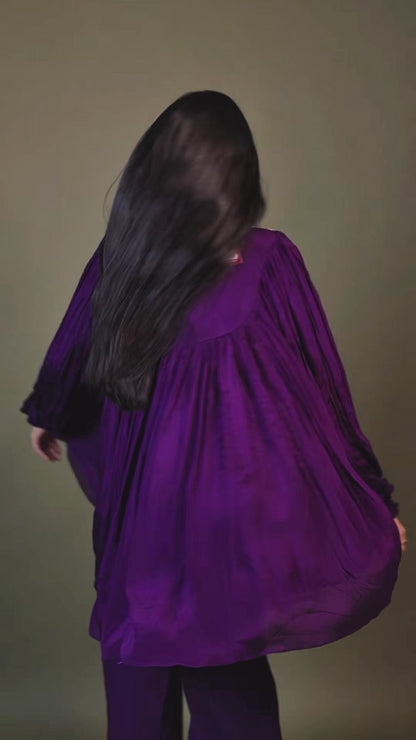 Purple Butterfly Style Indo Western for Women